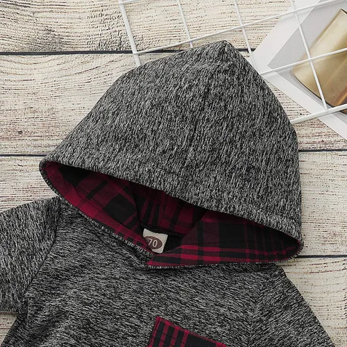 Vista 5 de Conjunto de ropa para bebé y niño recién nacido, manga larga, sudadera con capucha, pantalones, otoño e invierno