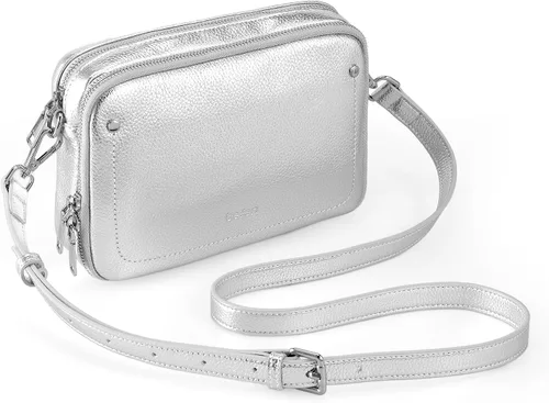 Vista 18 de befen Bolsos cruzados de cuero genuino para mujeres, carteras con billetera RFID incorporada para mujeres, bolso de hombro para cámara, carteras