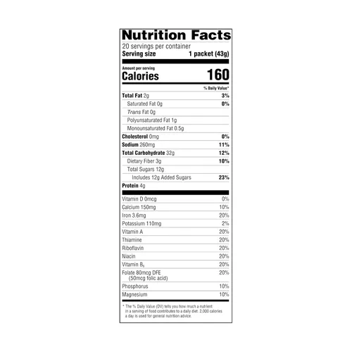 Vista 5 de Amazon Grocery, Avena instantánea de arce y azúcar morena, 1.51 onzas, 20