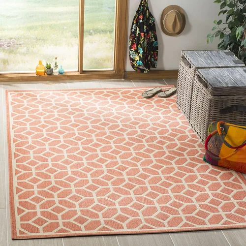 Vista 14 de SAFAVIEH Linden Collection - Alfombra lavable para exteriores, alfombra de pasillo de 2.2 x 8 pies, gris claro y carbón, no desprende pelusa y fácil