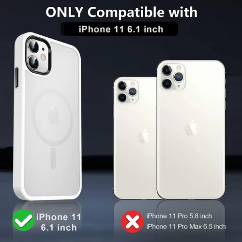 Vista 605 de MOCCA - Funda magnética resistente para iPhone XR de 6.1 pulgadas, compatible con MagSafe, funda con protección contra caídas de grado militar