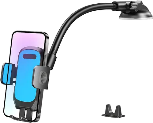 Vista 11 de Soporte para teléfono de automóvil, cuello de cisne para salpicadero de vehículo, parabrisas, ventilación de aire, soporte para teléfonos