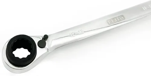 Vista 7 de Llave de trinquete 4 en 1 llave de extremo de caja doble llave de trinquete, llave de trinquete de cabeza flexible, llave de trinquete de anillo