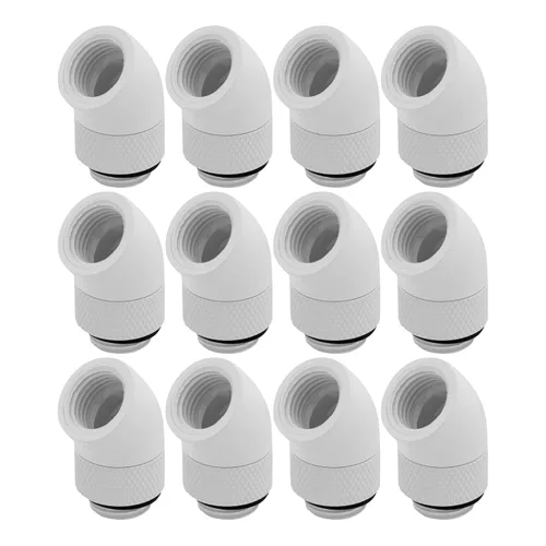 Vista 13 de dracaena.io - Paquete de 2 conectores extensores de rosca G1/4 pulgadas macho a hembra, conector adaptador giratorio de 45° para sistema