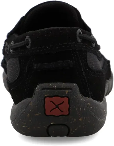 Vista 3 de Twisted X Mocasines de conducción para mujer, zapatos sin cordones para caminar con CellStretch Negro & gris