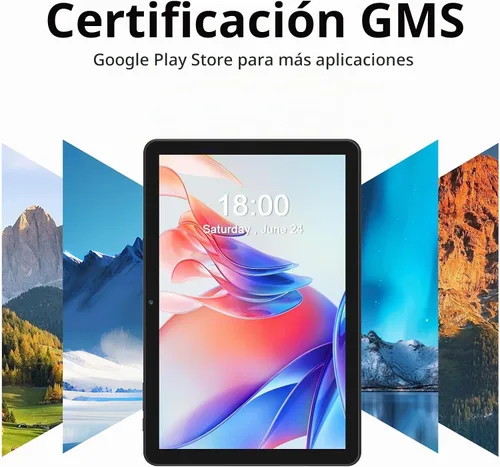 Vista 3 de PRITOM Tablet Android 15,64 GB, Octa-Core, WiFi de 5 GHz, HD, con teclado Funda personalizada, cargador y ratón, Bluetooth, cámara dual, tabla