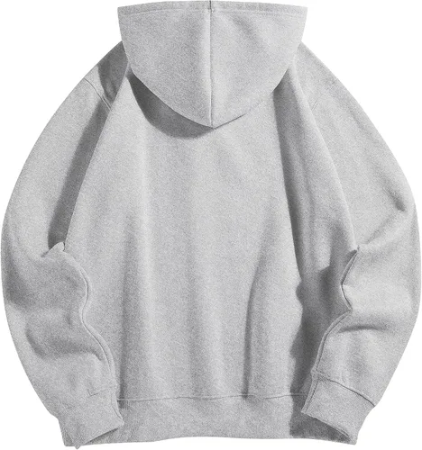 Vista 2 de ZAFUL Sudadera con capucha con cordón para hombre, unisex, de manga larga, sin botones, casual