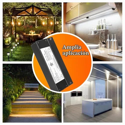 Vista 9 de 150W Dimmable LED Driver 24V, 110V-277V AC a 24V DC llevó el transformador Compatible con atenuador Lutron y Leviton
