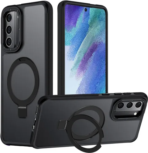Vista 59 de Funda para Samsung Galaxy S24 Plus, soporte de anillo magnético ajustable [compatible con Magsafe], [protección a prueba de golpes de grado militar]