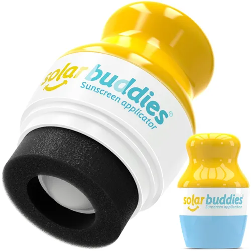 Vista 11 de Solar Buddies Aplicador de Protector Solar – Single Nude – Aplicador Recargable en Rollo con Esponja para Protector Solar, Crema Solar y Loción