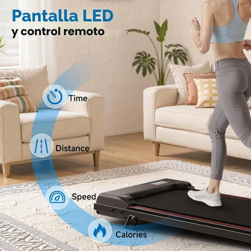 Vista 6 de Incline Walking Pad with Incline 8% & 2.5HP, Quiet Under Desk Treadmill≤35DB for Home Office, Upgraded Portable Treamill with High 350LB Capacity