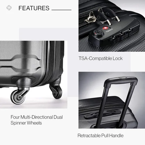 Vista 259 de Samsonite Omni PC - Maleta extensible rígida, Negro