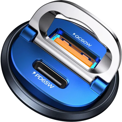Vista 12 de MRGLAS【Actualizado】 Cargador de coche USB C de 125 W de carga súper rápida Rojo