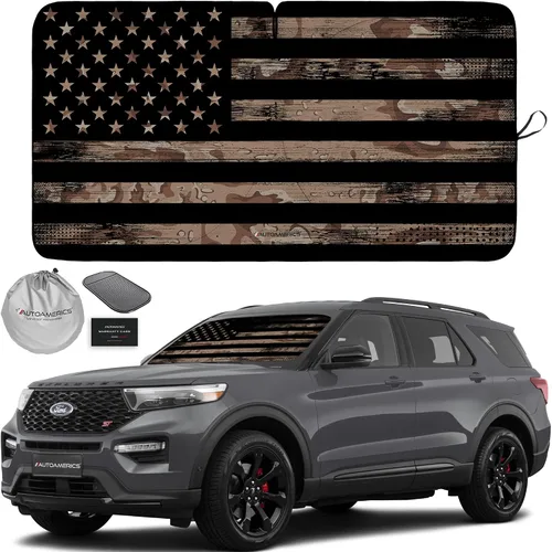 Vista 83 de Parasol de Parabrisas de Una Pieza - Parasol Cromado Líquido Plegable para Ventana Delantera de Auto para Carros SUV Camión - Protector Visor