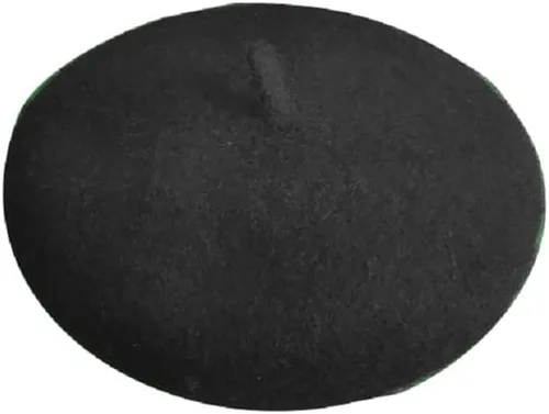 Vista 2 de Gorras de boina para perro Boinas para gatos Moda para las cuatro estaciones Graciosas y cómodas de lana Gorra para mascotas (Negro)