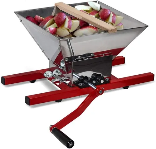 Vista 8 de SQUEEZE master Amoladora eléctrica - Trituradora de frutas de acero inoxidable-1100W-3400R/min-Trituradora de manzana para prensado de vino y sidra