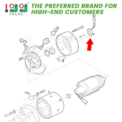 Vista 2 de 10L0L Sensor de velocidad de carrito de golf con imán de alta velocidad para modelos eléctricos de 48 V Club Car DS y Precedent 2004 Up, OEM #
