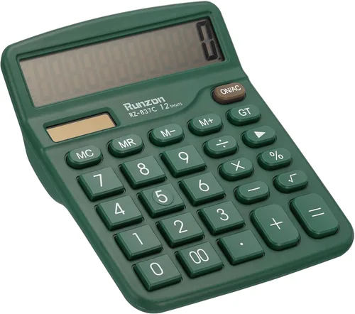 Vista 10 de PATIKIL Calculadora de escritorio, pantalla LCD grande de 12 dígitos, calculadora electrónica, batería solar, doble potencia, para escritorio