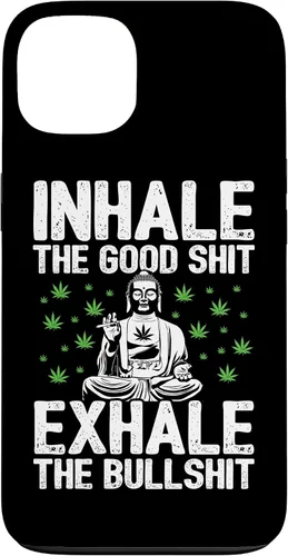 Vista 7 de Inhale Good Shit Exhale Bullshit - Weed Cannabis - 420 Case for iPhone 17