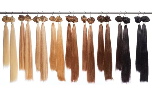 Vista 2 de Extensiones de cabello con clip, 100% cabello humano Remy, 14 pulgadas, lacio, rizado, negro