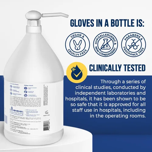 Vista 4 de Gloves in a Bottle Loción protectora para piel seca con picazón, (1 galón)