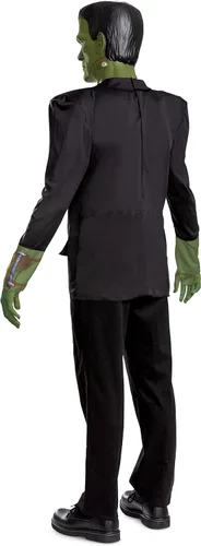 Vista 2 de Disguise Disfraz de Frankenstein de lujo para adultos de Monsters, Verde