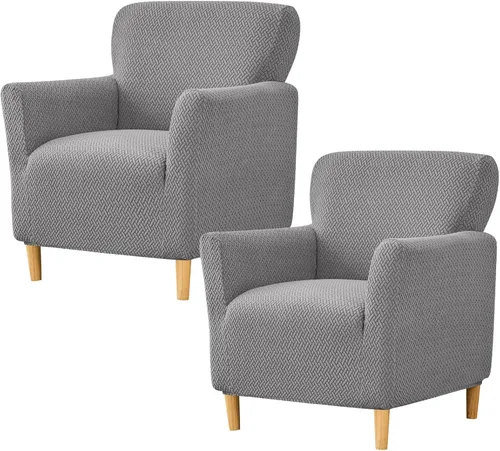 Vista 14 de HAOYONG - Funda elástica de terciopelo para silla de banquete, fundas para sillas de 1 pieza, fundas para sillones de sofá, funda suave para sillón