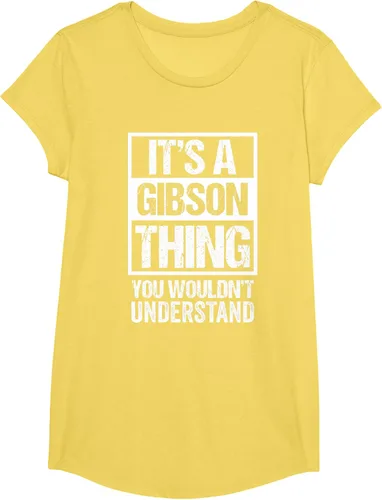 Vista 39 de It's A Gibson Thing You would Not Understand - Camiseta con nombre familiar, Negro, S