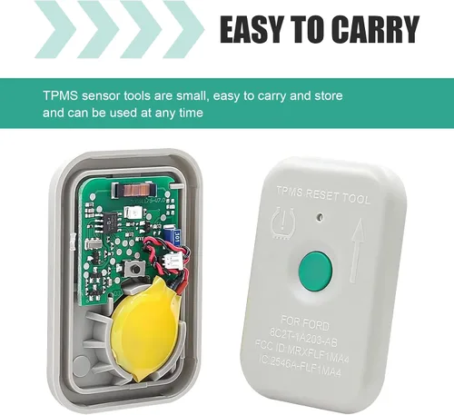 Vista 4 de TPMS 19 Restablecimiento de presión de neumáticos, herramienta de programación de sensor de reinicio TPMS, accesorio OEM de repuesto #8C2T-1A203-AB