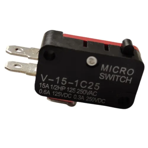 Vista 5 de V-15-1C25 125V/250V 15A Botón SPDT Acción de presión momentánea 1 NO 1 NC Micro Limit Switch 20-Pack