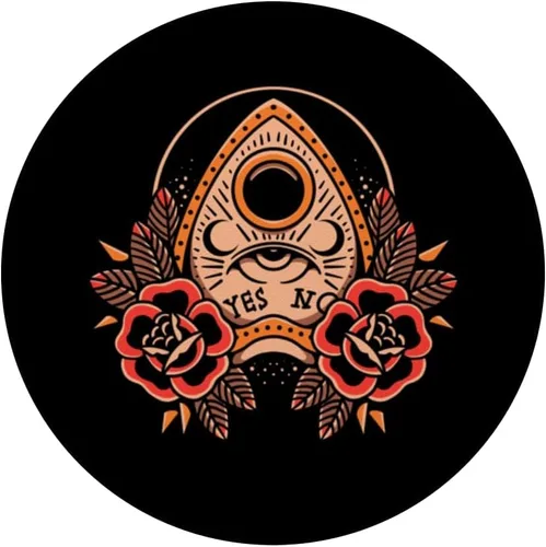 Vista 3 de Classic Ouija Board Wiccan Alt Grunge, ropa de moda espeluznante PopSockets intercambiables PopGrip