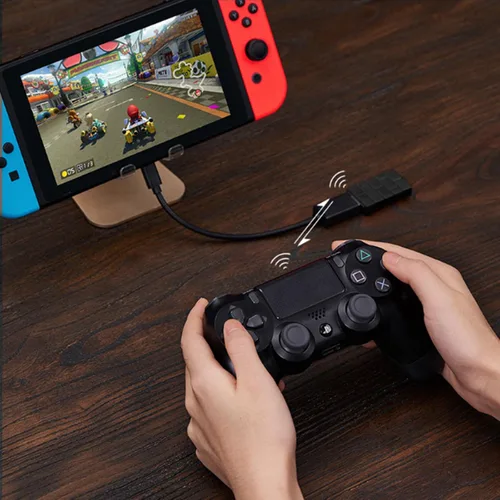 Vista 3 de 8Bitdo Adaptador inalámbrico USB 2 para Windows, Mac y Raspberry Pi, compatible con controlador Xbox Series X y S, controlador PS5/PS4/PS3 con cable
