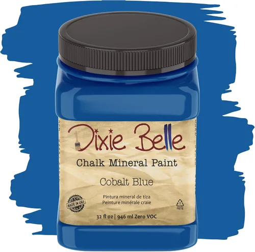 Vista 313 de Pintura para muebles con acabado de tiza Dixie Belle Paint Company - Amatista (4oz) - Pintura mineral de tiza chic púrpura profundo mate