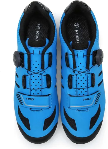 Vista 7 de Zapatos de ciclismo unisex compatibles con Pelaton para interiores, zapatos de bicicleta de carretera, zapatos de bicicleta de montaña para hombres