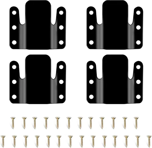 Vista 10 de DEEPDREAM 12 conectores seccionales de sofá de metal, clips de sofá, conector de muebles entrelazados con 28 tornillos