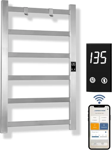 Vista 16 de Topdattion Calentador de toallas eléctrico Súper delgado Con temporizador y ajustes de temperatura de múltiples niveles Cableado directo