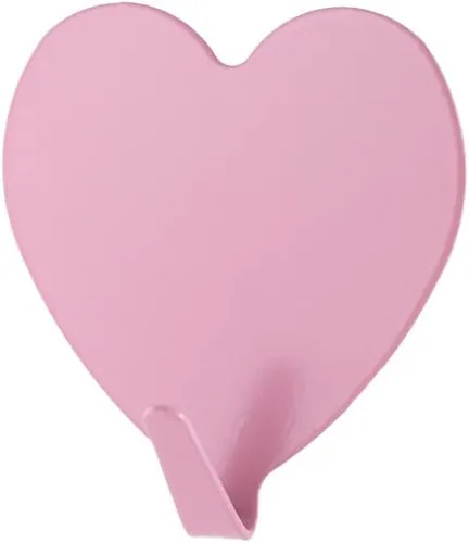 Vista 16 de Gancho de pared autoadhesivo en forma de corazón, gancho para puerta, ganchos decorativos fuertes de acero inoxidable para cocina y baño