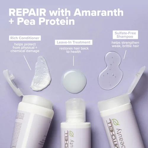 Vista 3 de Paul Mitchell Clean Beauty Repair - Tratamiento sin enjuague, acondicionador sin enjuague, restaura hebras, para cabello dañado y quebradizo, 5.1