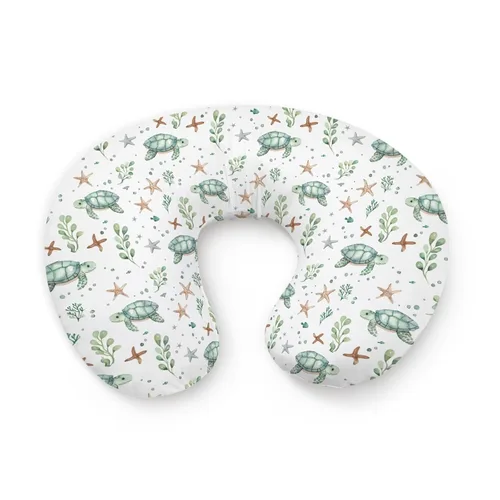 Vista 9 de Funda de almohada de lactancia con diseño de castillo de arena, diseño de cangrejo de playa, diseño de castillo de arena, unisex, extraíble