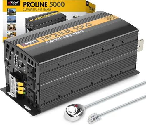 Vista 8 de Wagan 3716 500W Línea delgada Inversor de CA a CC 500W TrueRated Inversor de potencia con capacidad de sobrecarga de 1000W