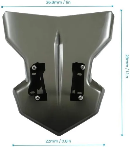 Vista 7 de GLoyer Motorcycle Windshield Compatible with MT09 Windshield MT09 2018 WindScreen MT-09 2019 Parabrisas FZ-09 Motorcycle Accessories FZ09