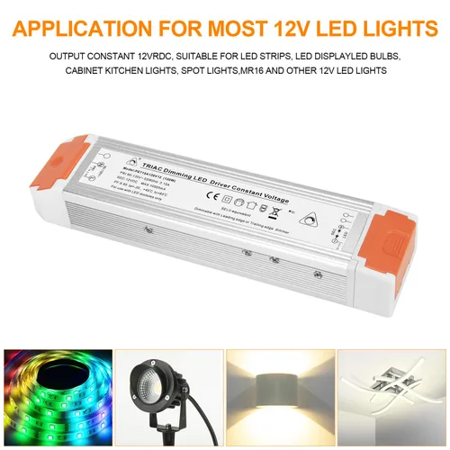 Vista 4 de Juyace fuente de alimentación de 120W 10A Dimmable LED 110v al conductor