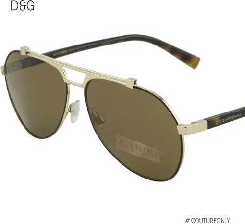 Vista 9 de Dolce&Gabbana DG2189 - Gafas de sol 132083-61 - Marco marrón matedorado pálido, polar DG2189-132083-61