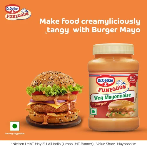 Vista 5 de Funfoods Hamburguesa Mayonesa sin huevo, 275G