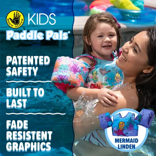 Vista 7 de Body Glove Paddle Pals Learn to Swim Life Vest, One Size 33-55 LBS
