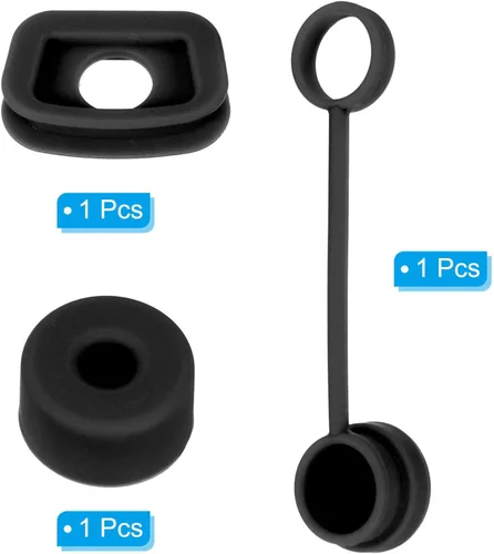 Vista 3 de Home and Garden Parts 1 Set/3Pcs Silicone Spill Stopper Accesorios para Taza de Paja 1.0 40oz/30oz Negro #CN/251024/00144