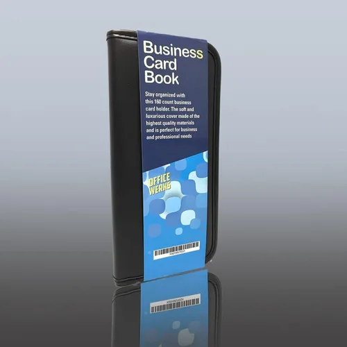 Vista 2 de Organizador de libros de tarjetas de visita, carpeta de piel sintética