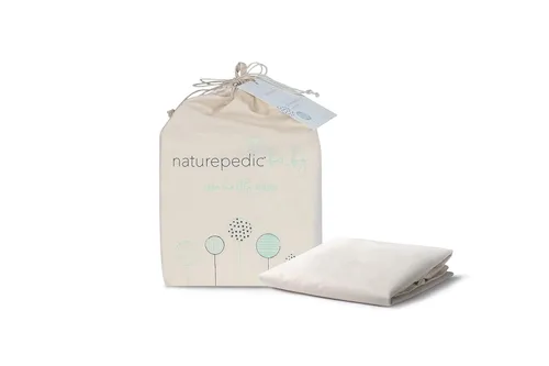 Vista 11 de Naturepedic Cambiador orgánico contorneado - Fácil de limpiar, ligero y portátil - Cómodo cambiador de pañales de bebé impermeable de 2 lados