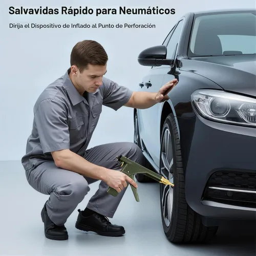 Vista 2 de Kit de tapones de neumáticos, pistola de tapón de neumáticos, kit de enchufe de neumáticos de hongo, kit de reparación de pistola de enchufe