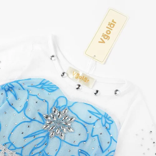 Vista 4 de Vgolar Disfraces para niñas, vestido de princesa, vestido de fiesta, trajes de cosplay con accesorios